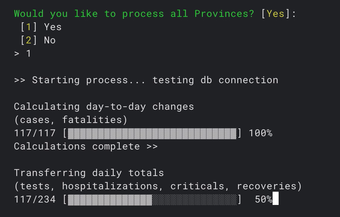 Using CLI for data processing